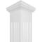 Ekena Millwork Craftsman Classic Square Non-Tapered, Fluted PVC Column, Tuscan Capital & Tuscan Base CC0809ENFTUTU - alternate 2